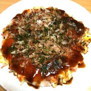 混ぜて焼くだけ♪簡単☆納豆チーズお好み焼き